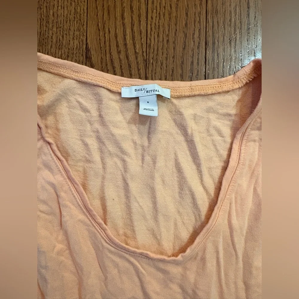 Daily Ritual Peach Romper - Picture 3 of 3